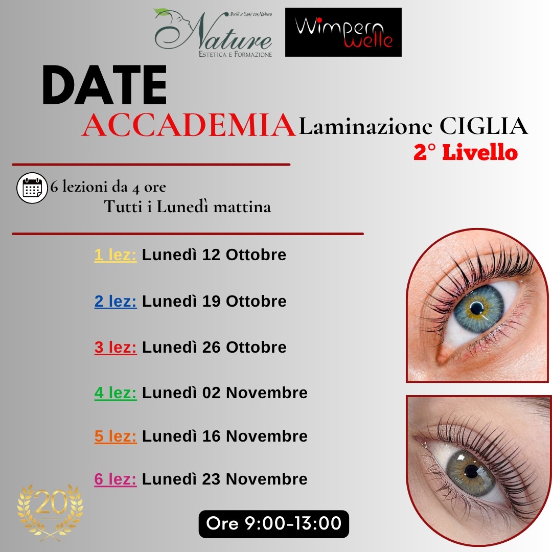 ACCADEMIA Laminazione CIGLIA 2° Livello